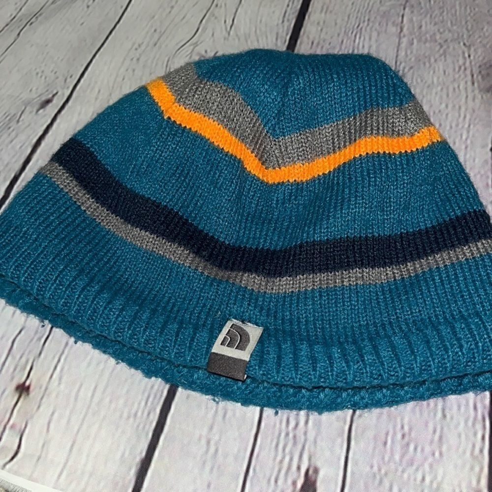 The North Face Reversible Knit Striped Beanie Hat